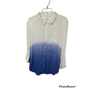 Market And Spruce Top ombre‎ white to blue size xl